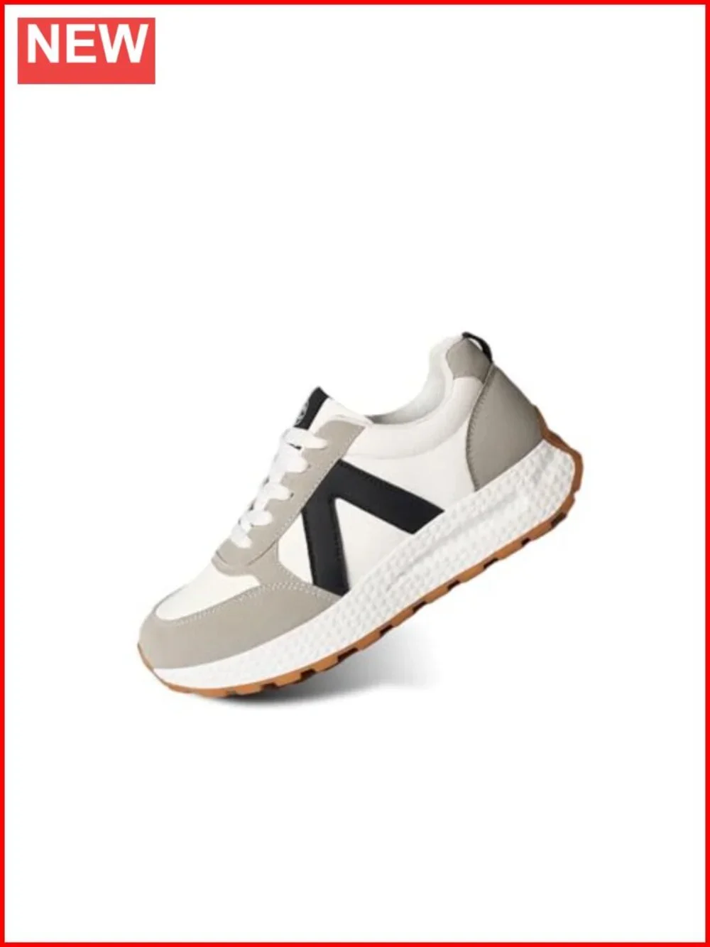 Women's Athletic Walking Shoes Platform Lace-up Sneakers Road Running